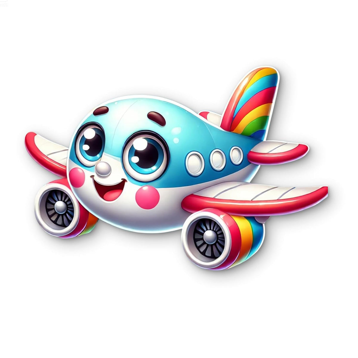 Buy Cartoon Airplane Wall Decor 3D Printed MDF Cutout Kids' on