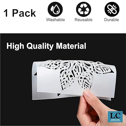 flute krishna mural stencil for home decor