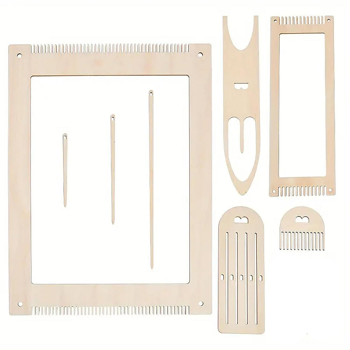 Cliths Wooden Weaving Loom Kit for Kids – DIY Loom Frame & Craft Machine Beginner Weaving Loom Craft Kit Loom Bands