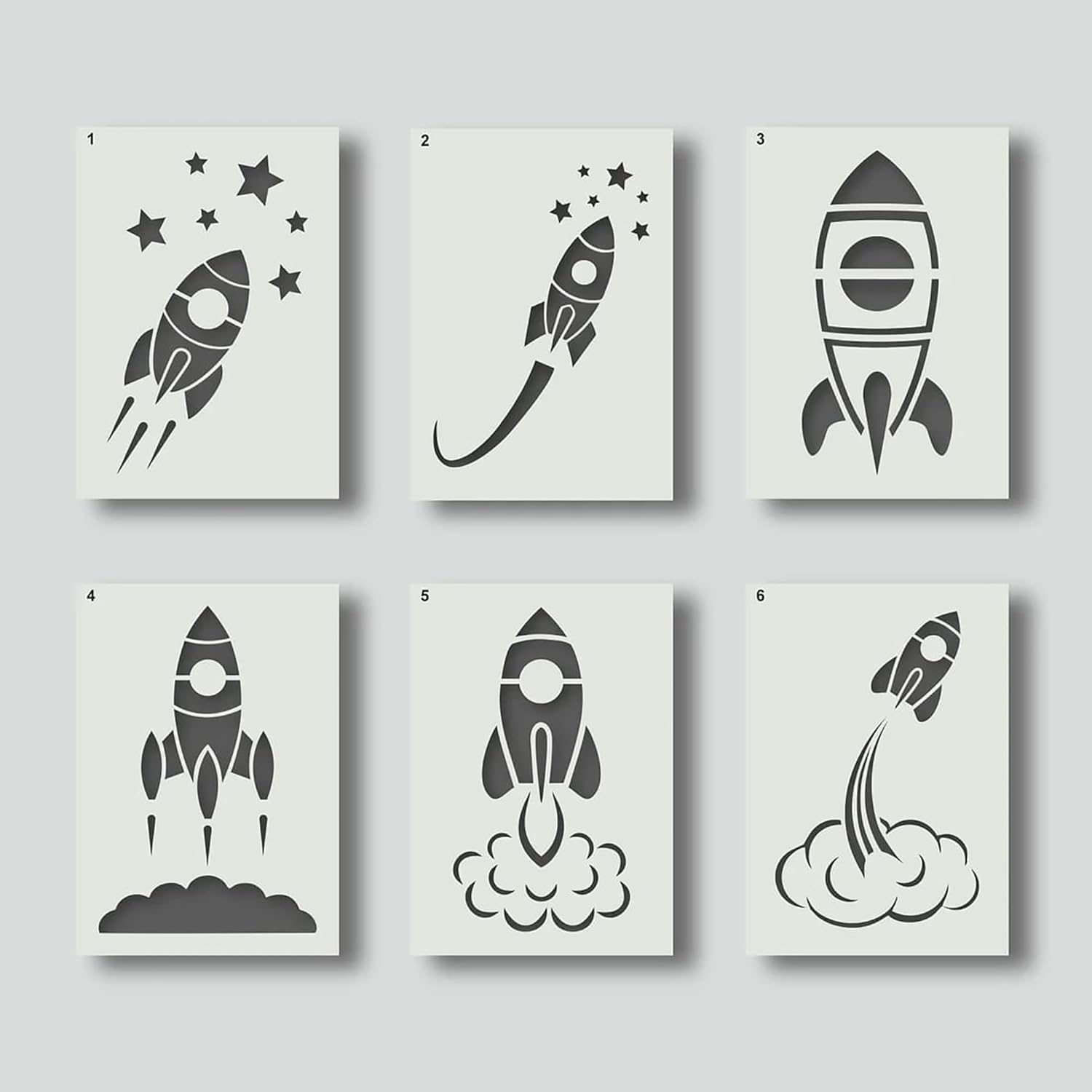 rocket stencils for painting
