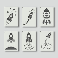 rocket stencils for painting

