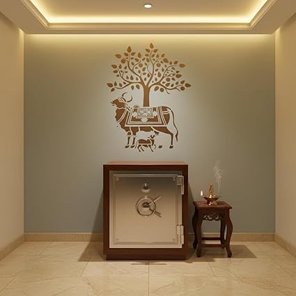 traditional wall mural stencil template