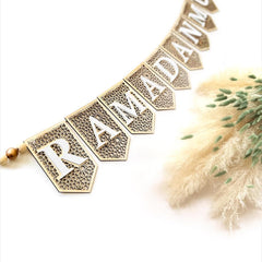 Cliths Ramadan Mubarak Wooden Banner Islamic Wall Decor Eid Arabic Calligraphy Lightweight Hanging