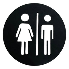 20 cm restroom sign board