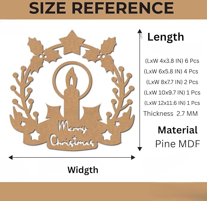 holiday wooden wreath decoration
