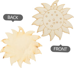 wooden flower shapes