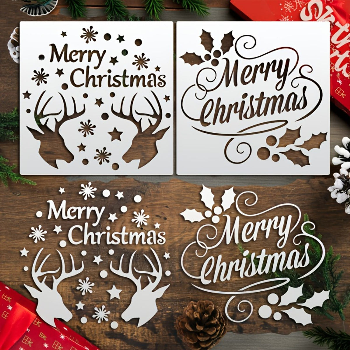 Scrapbooking stencil templates