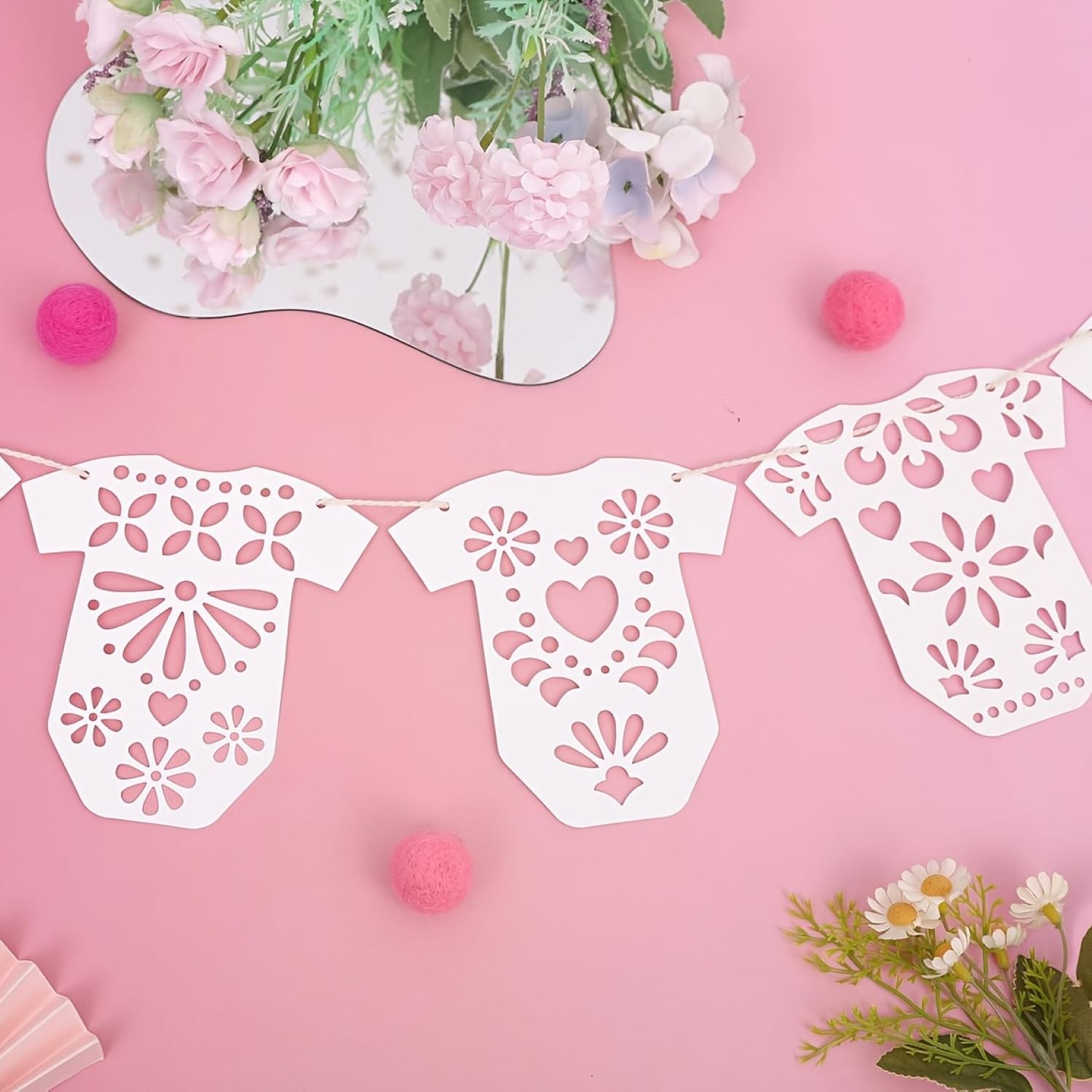 baby shower backdrop garland decor