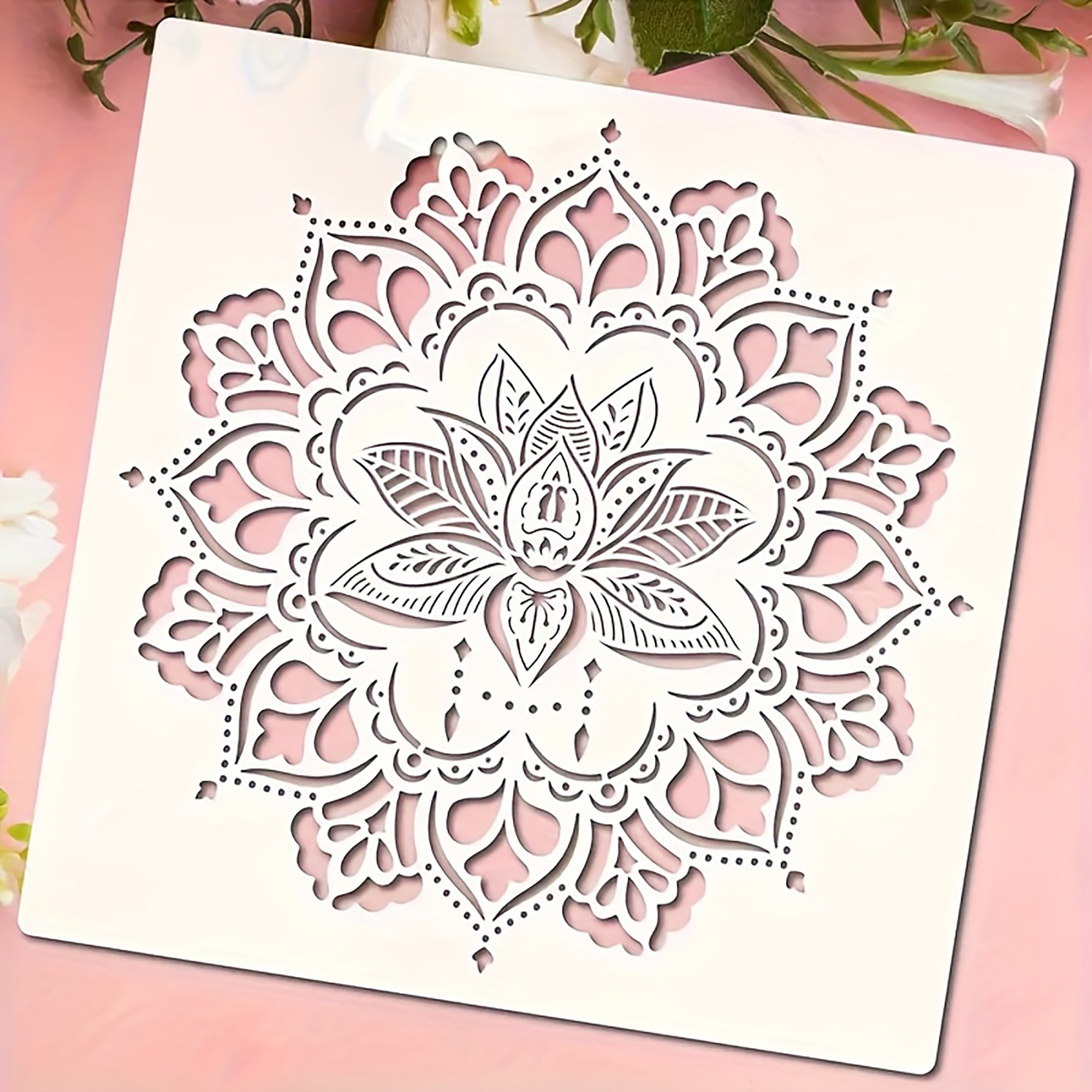 mandala stencil template for wall decoration painting