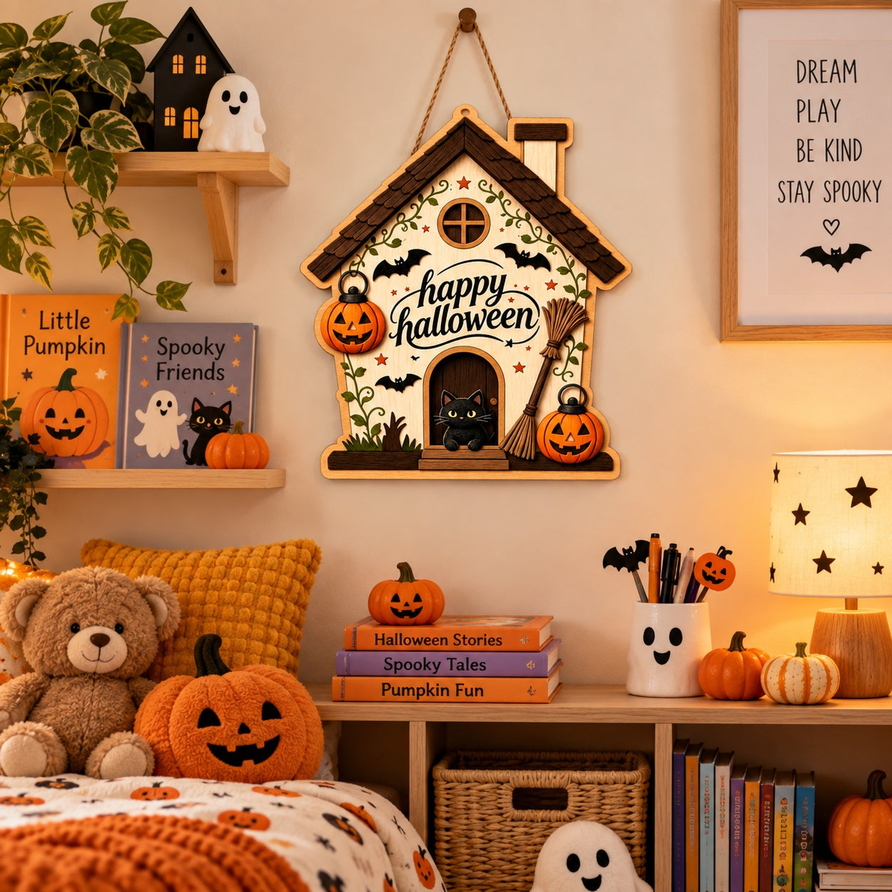 Halloween wall decor for living room