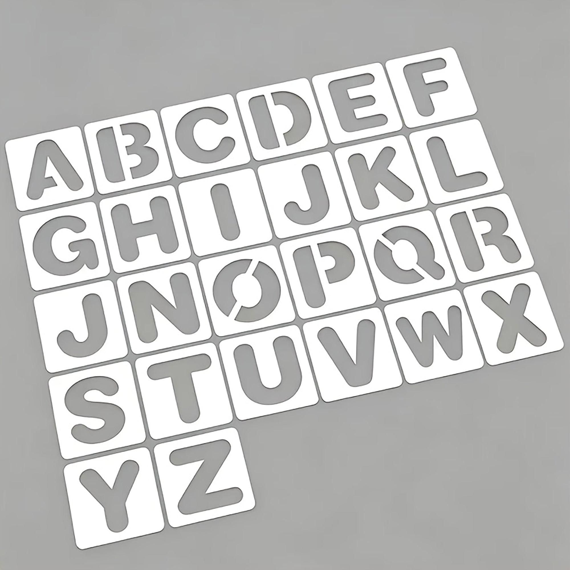 pet plastic alphabet stencil for learning activities