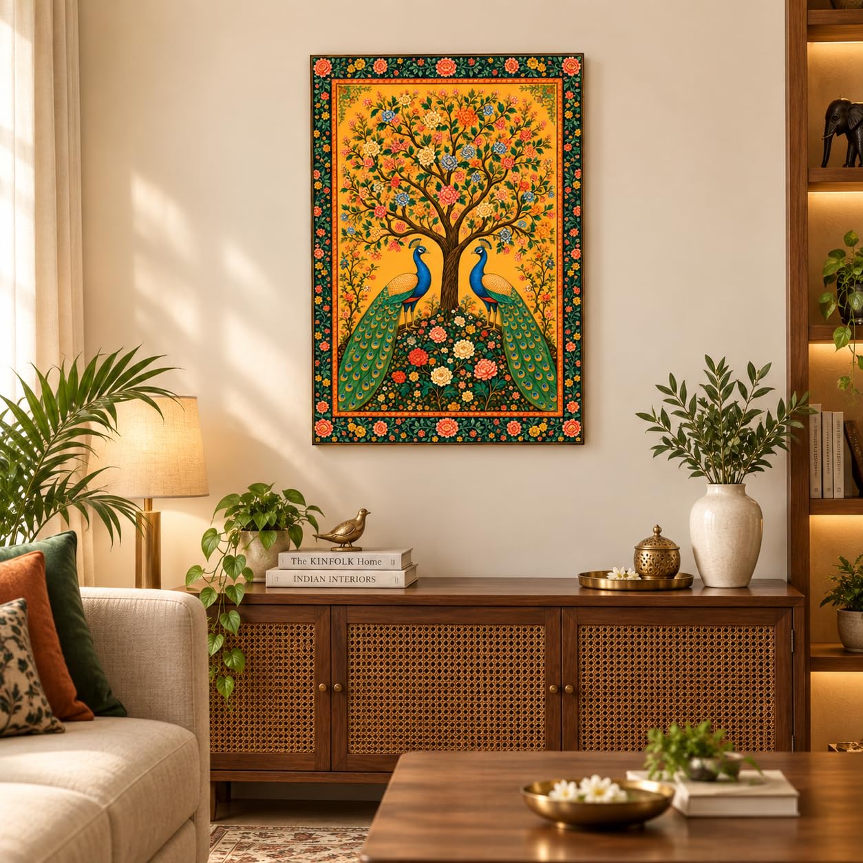 Indian traditional floral wall decor