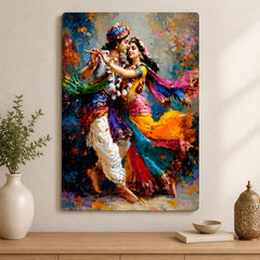 Radha Krishna MDF wall painting for living room