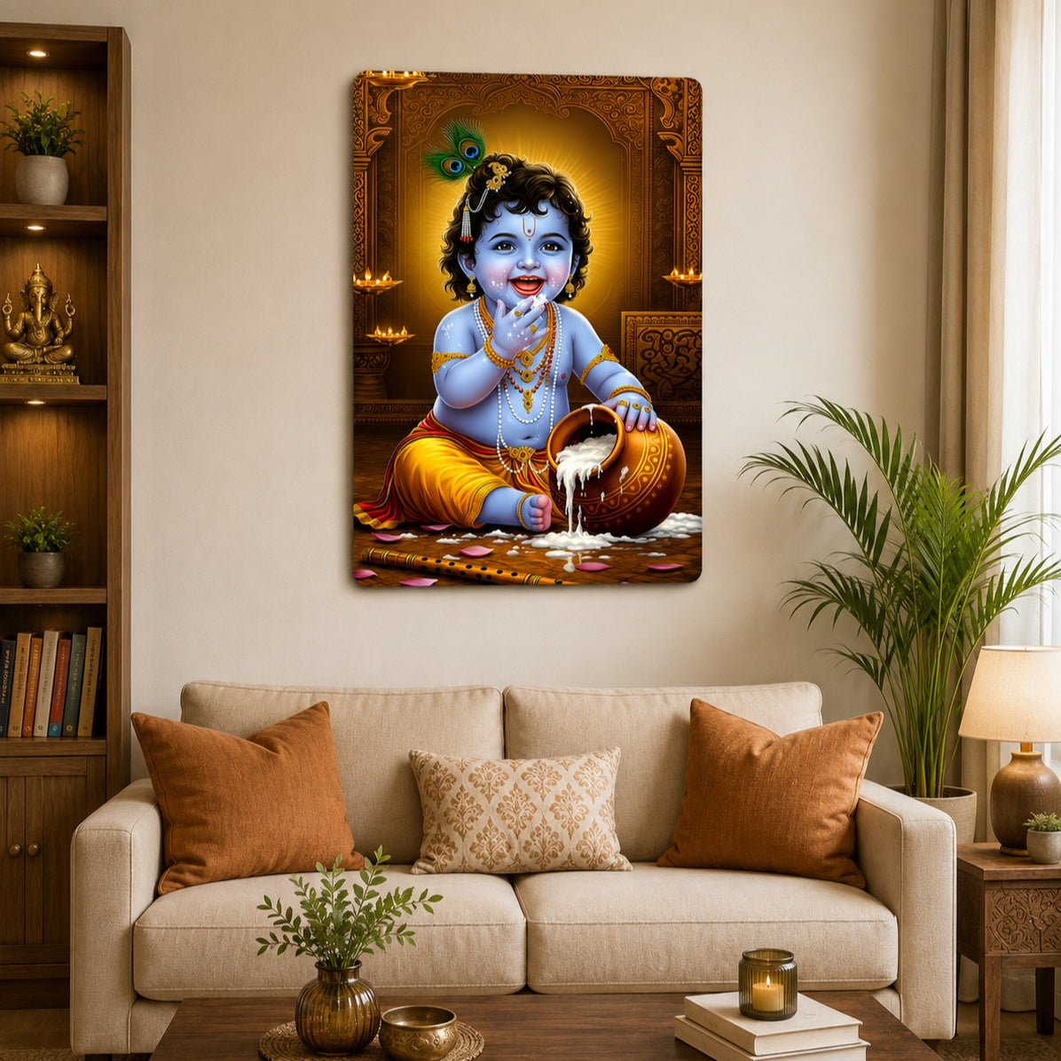 krishna wall hanging for pooja room