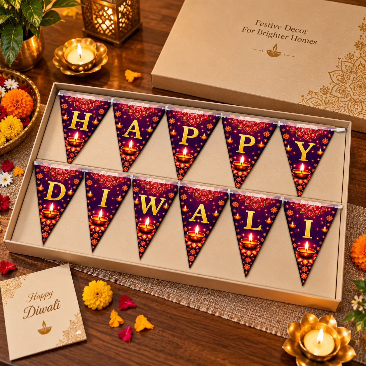 Diwali decoration for balcony and window
