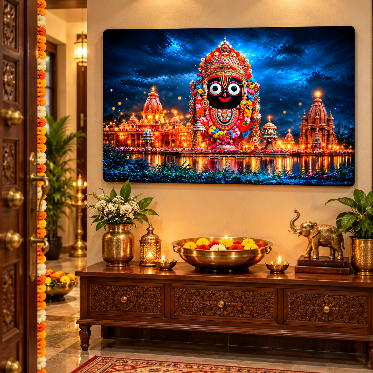Jagannath Balabhadra Subhadra wall art