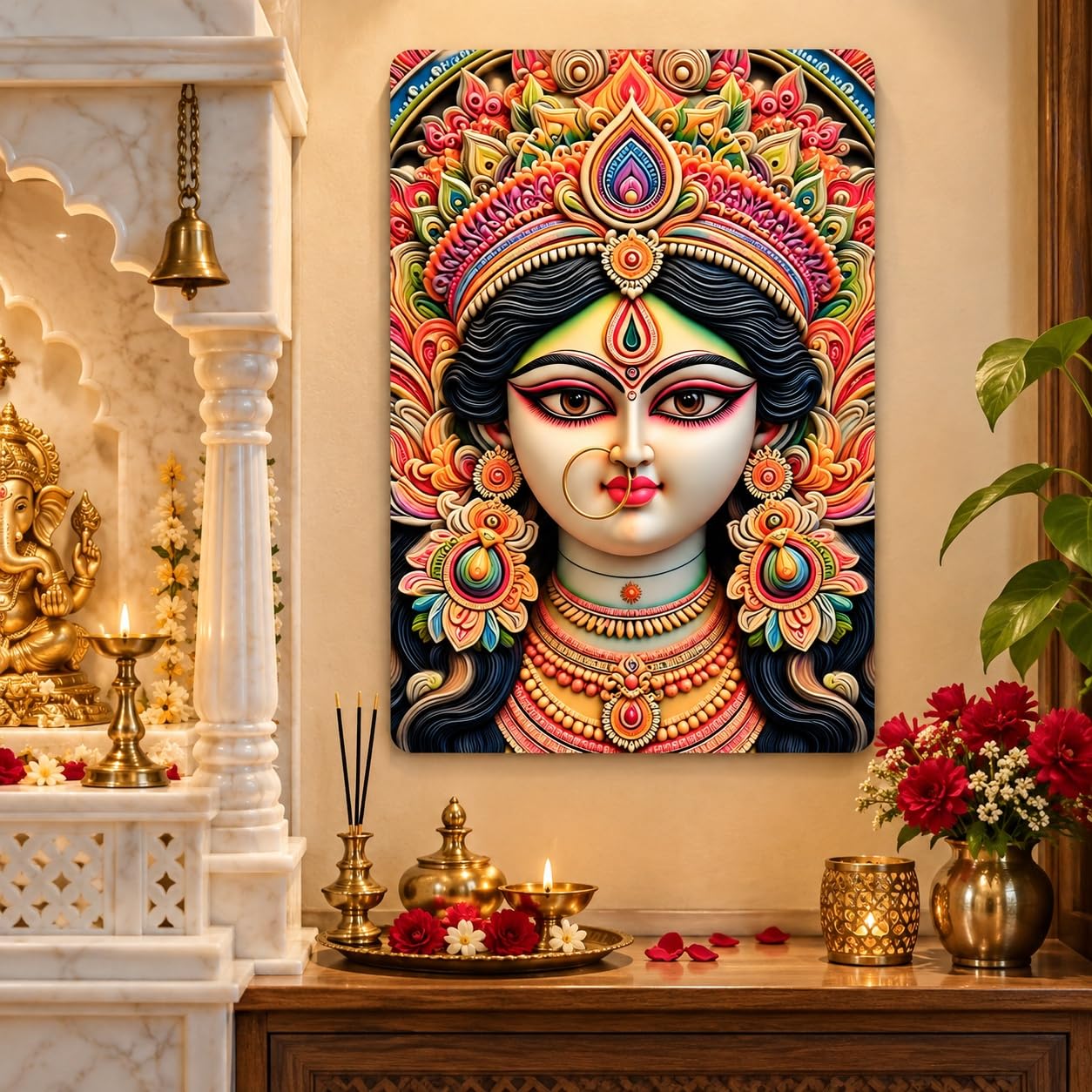 Maa Durga decorative wall art for home