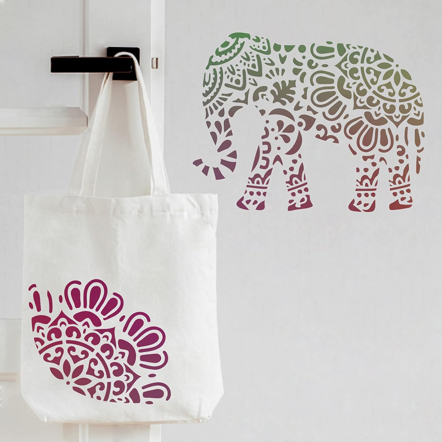 fabric stencil diy