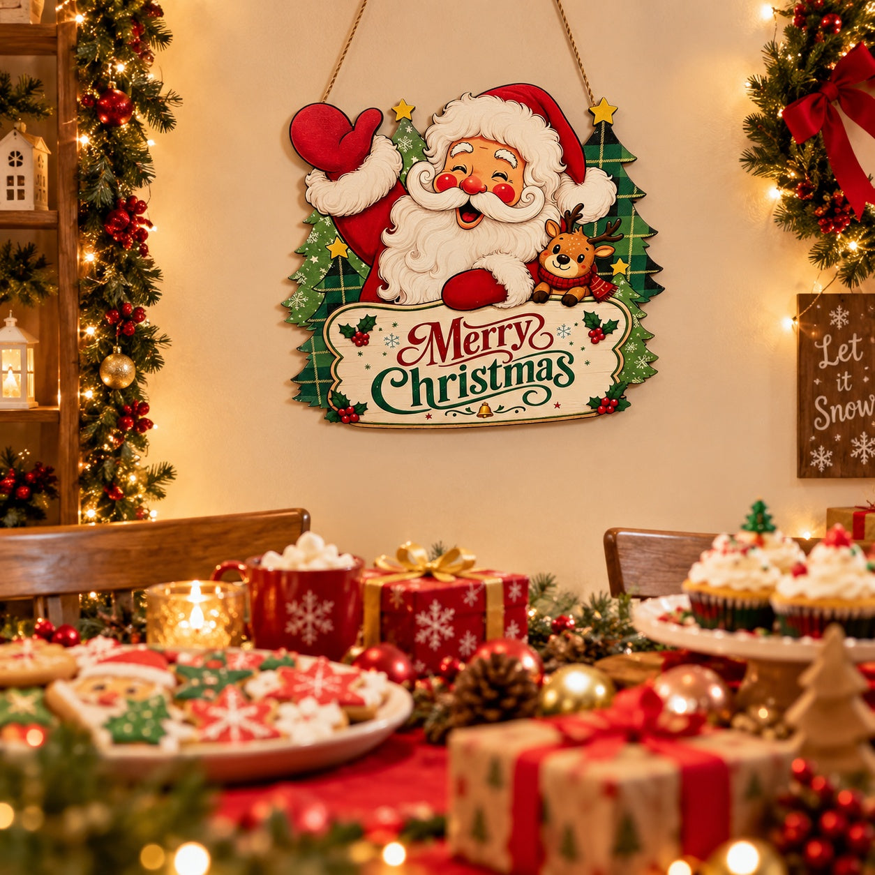 Merry Christmas wall decor for living room