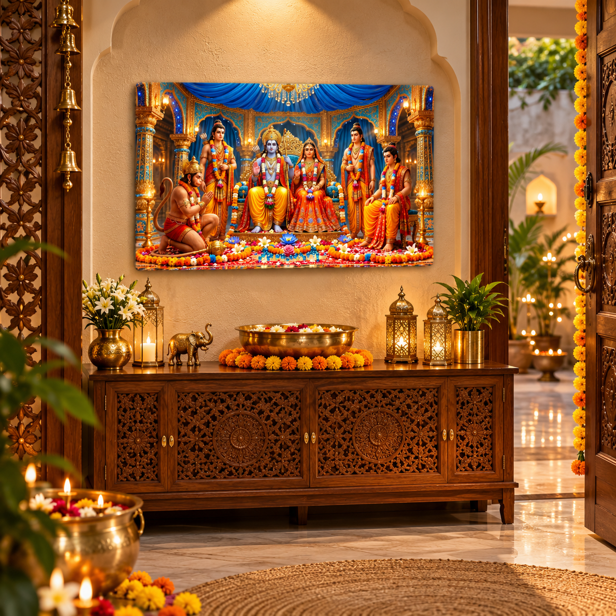Shri Ram Janaki wall painting