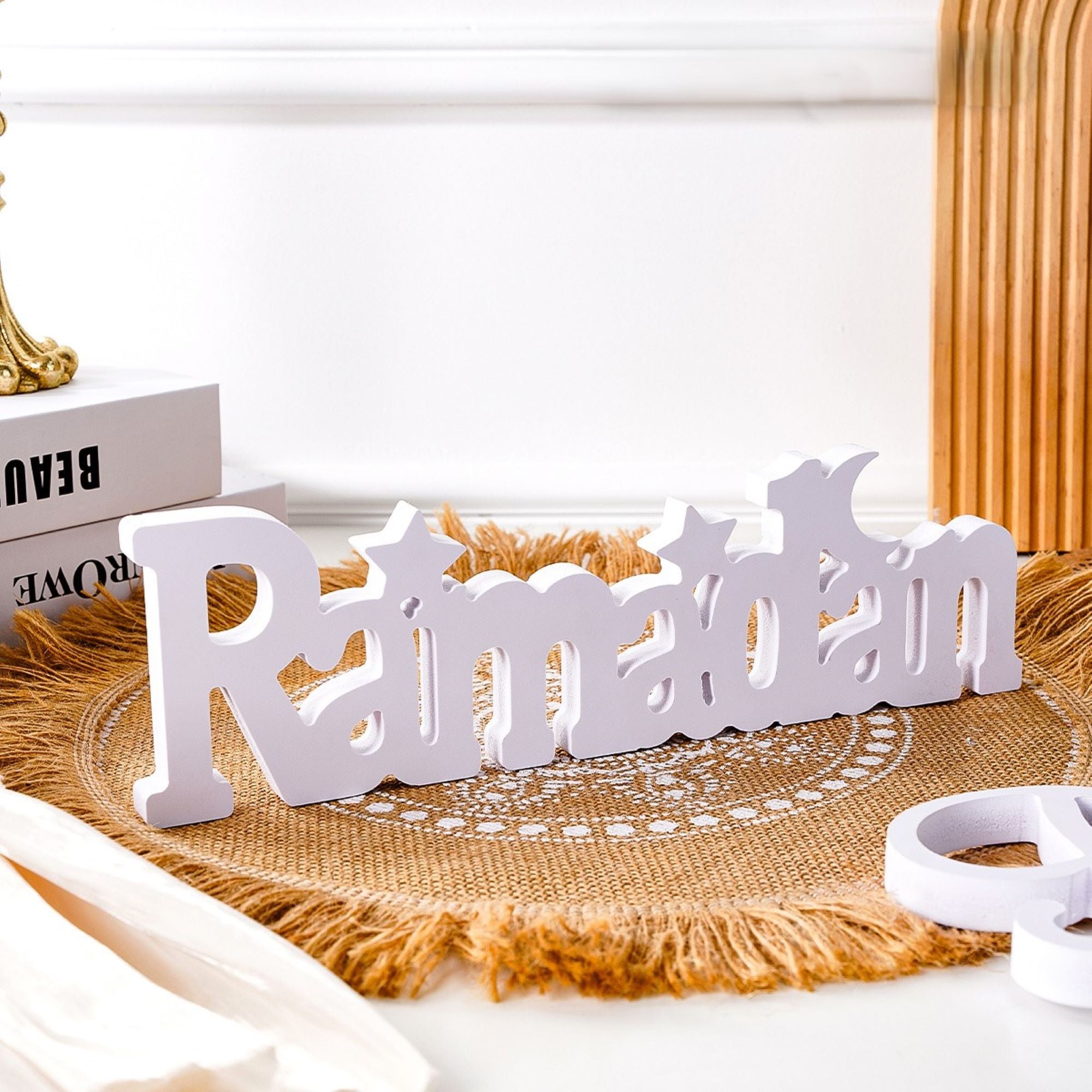 ramadan eid lettering sign
