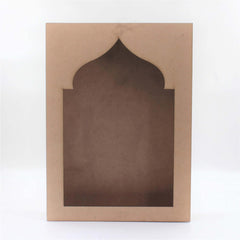 American Elm 2 Pack Jharokha Wall Decor Kit MDF Cutouts DIY Indian Window Craft for Home Decor