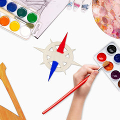 unfinished wooden compass for resin art projects