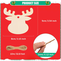 DIY Xmas tree wooden ornaments