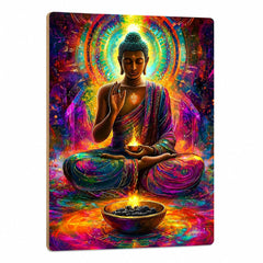 buddha wall painting for pooja room