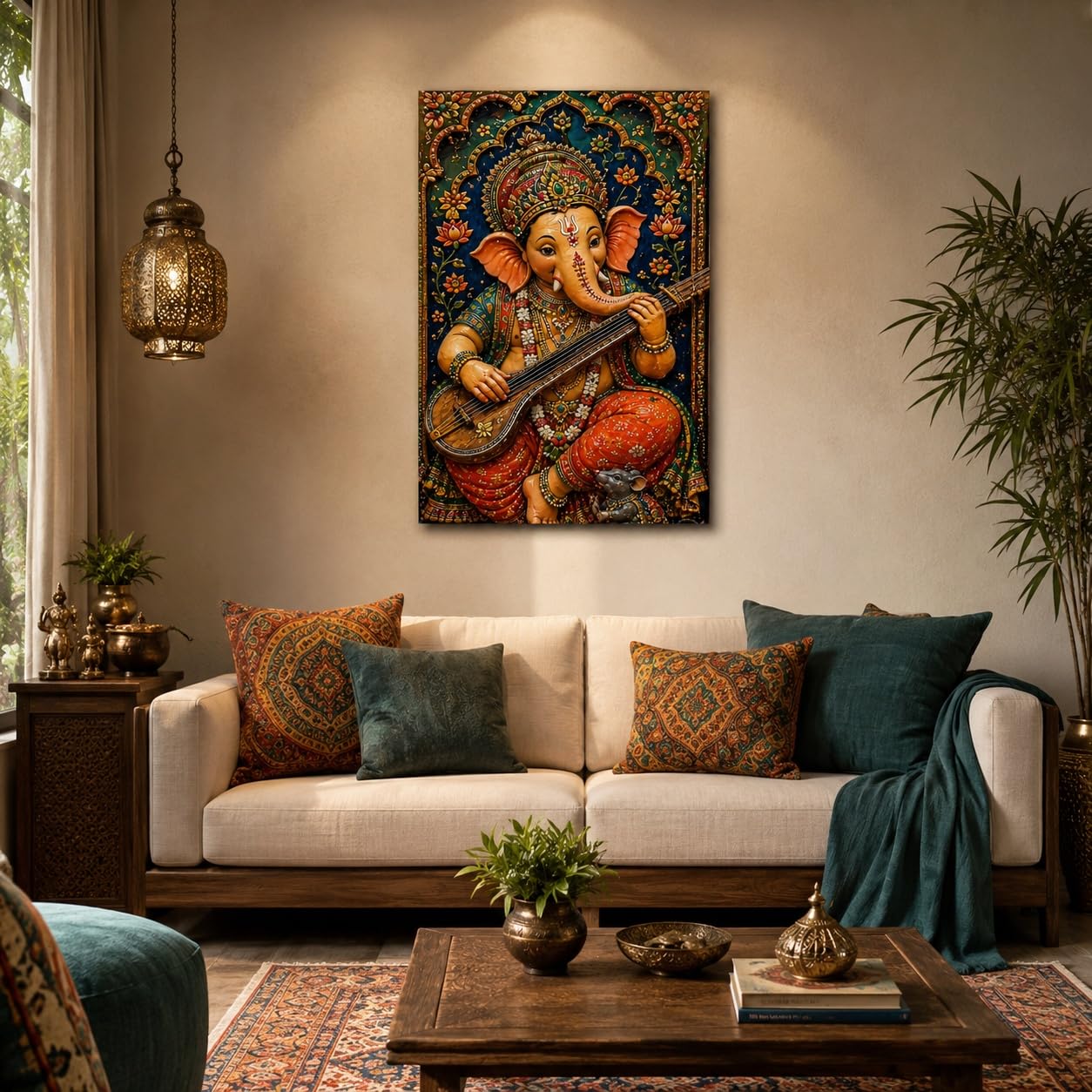 ganpati wall art for living room