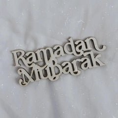 Cliths Bismillah Wooden Sign Ramadan Kareem Table Place Card Eid Mubarak Decor Islamic Wall Art DIY Muslim Gift