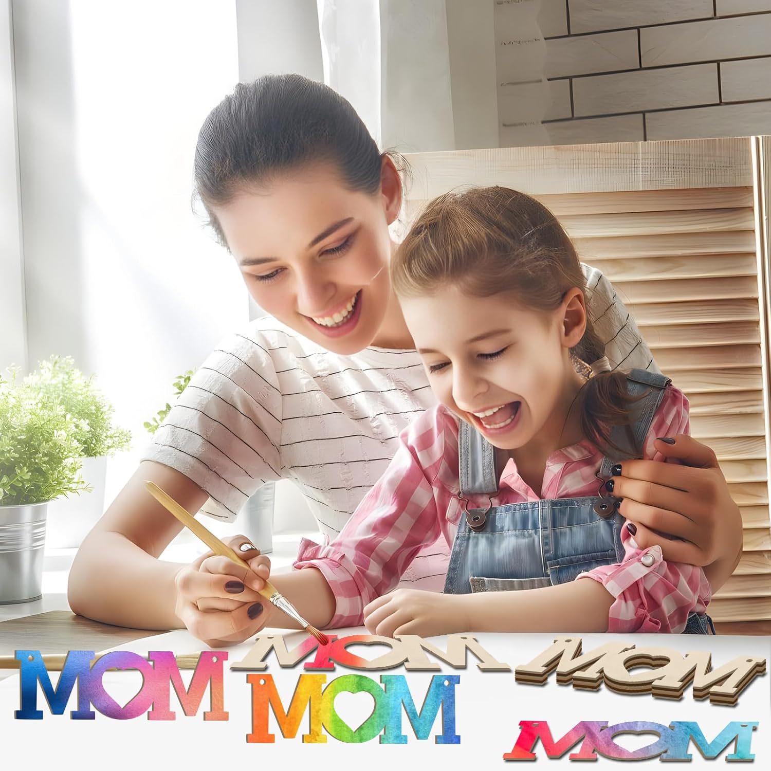 wooden mothers day gift ornaments