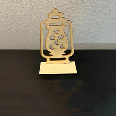Cliths Pack of 2 Ramadan Lantern Cutouts DIY Wooden Decor Paint Your Own Eid & Family Activity