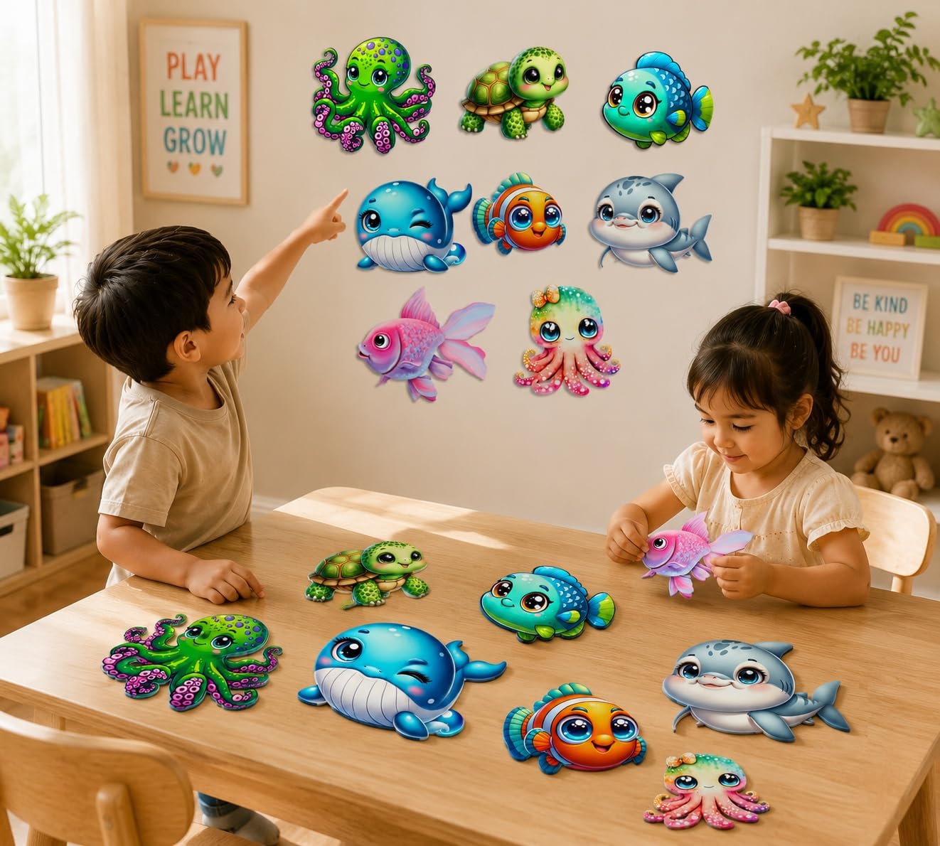 sea life wall art for preschool