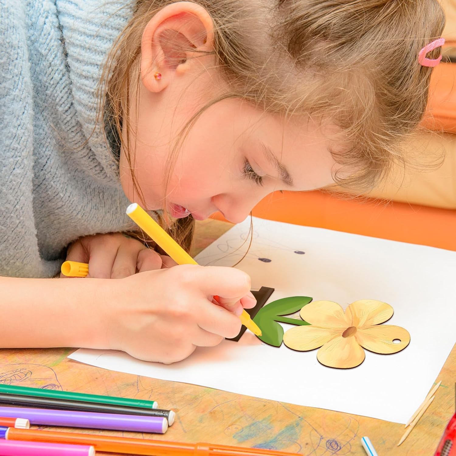 spring flower ornaments