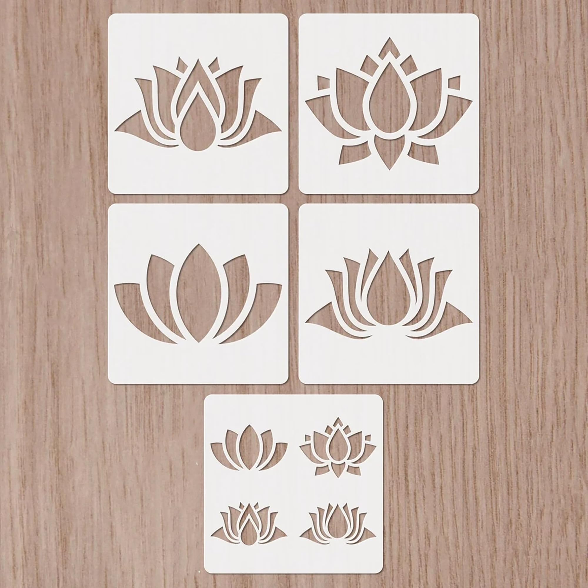 lotus flower stencil