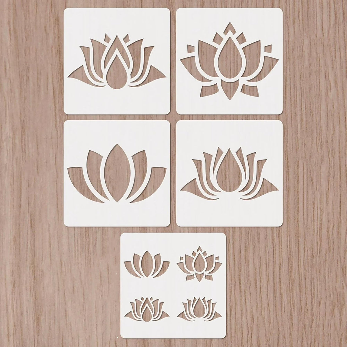 lotus flower stencil
