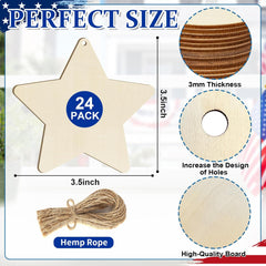 Wooden star-shaped boards with measurements and details on a white background