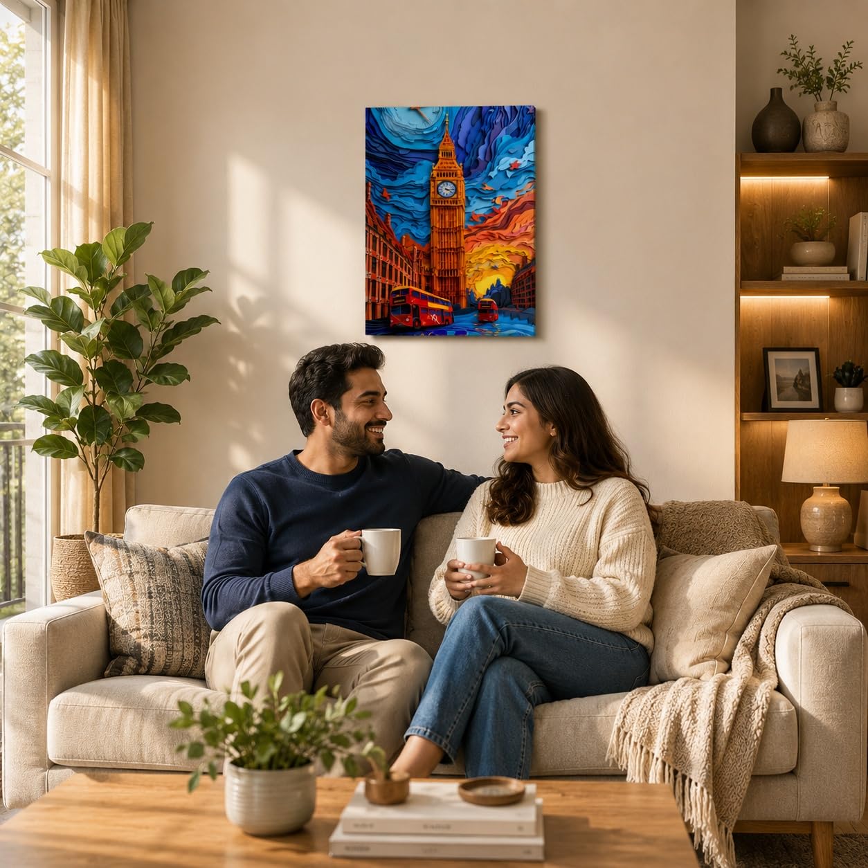 London inspired wall decor for office
