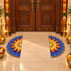 matching pair mandala floor decoration for living room