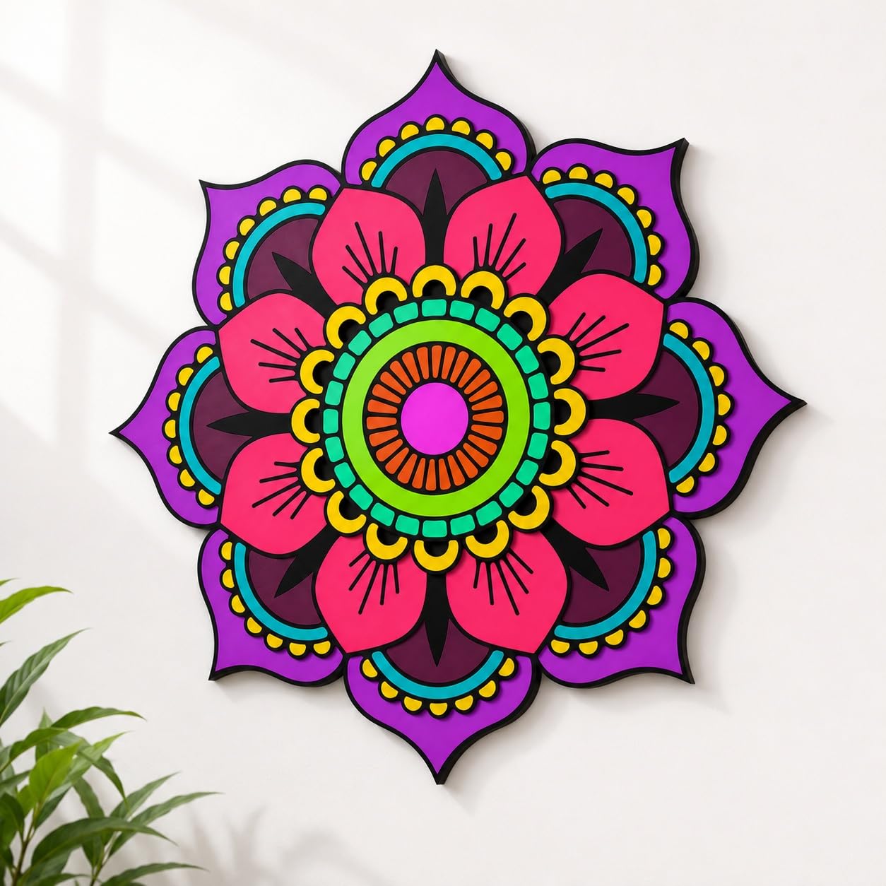 lotus mandala wall hanging decoration