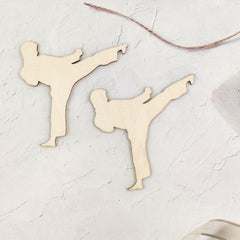 DIY wall décor karate shapes