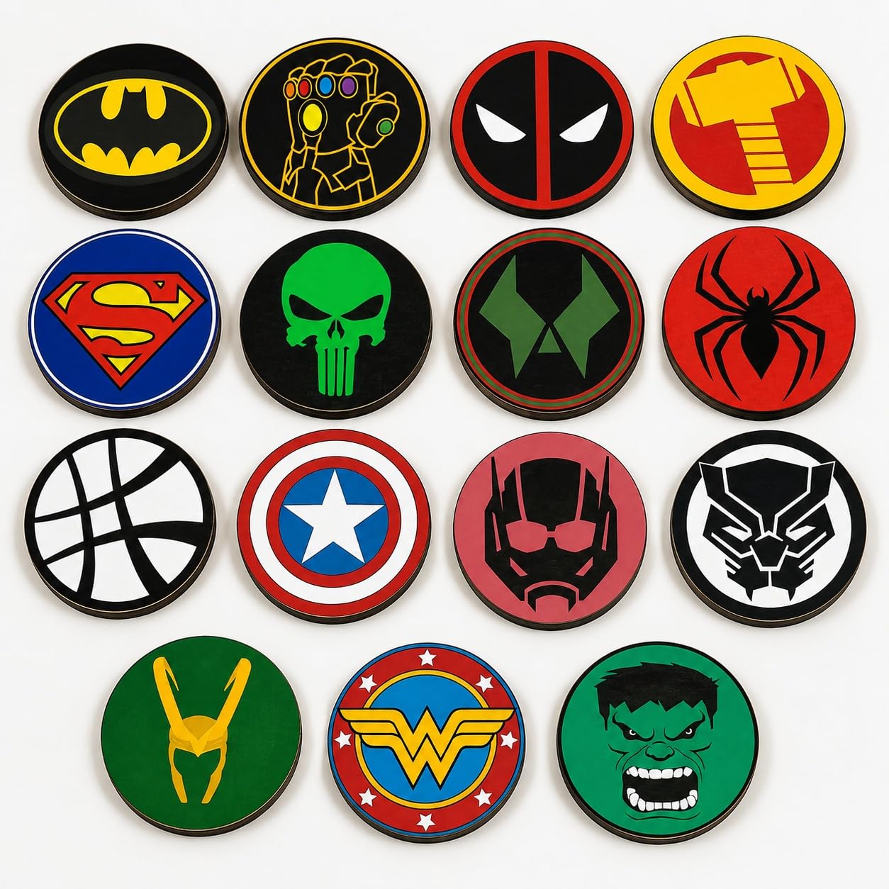 colorful superhero wall decor for playroom
