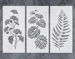 leaf wall stencil for painting

