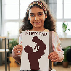 reusable fathers day craft stencil