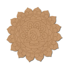 elephant mandala mdf cutout for home decor