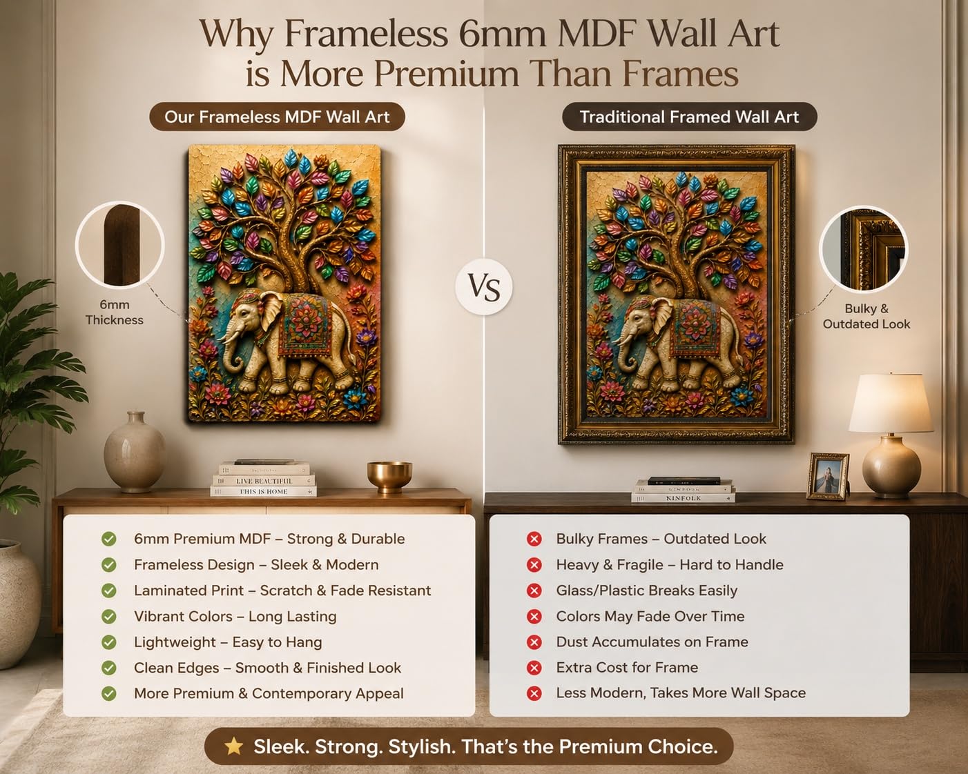 decorative elephant wall decor