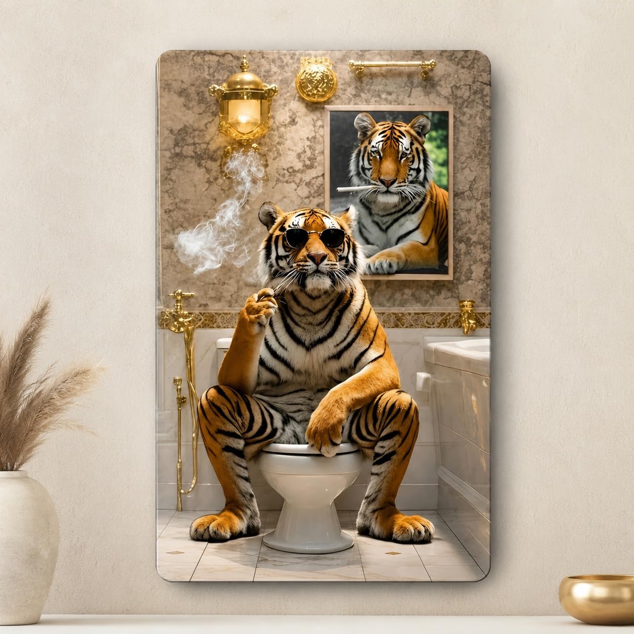funny animal wall art for living room