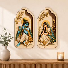 radha krishna wall decor for pooja room