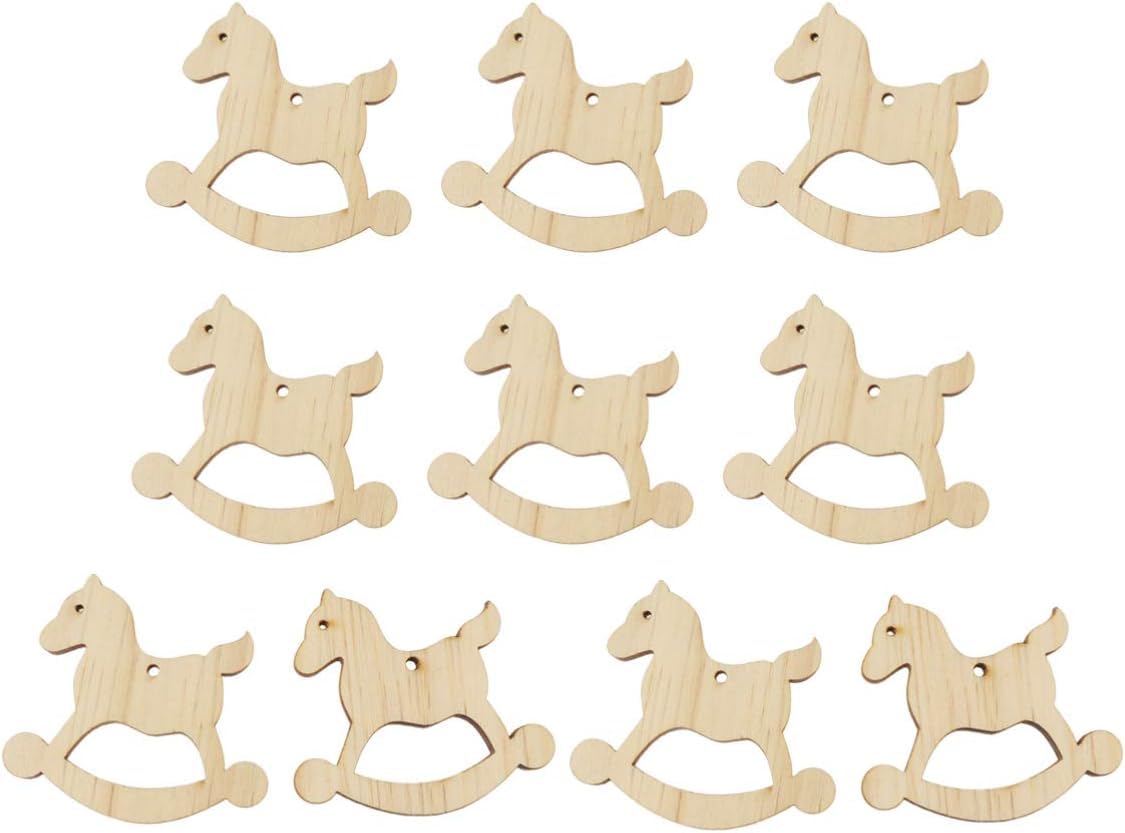 wooden rocking horse ornaments